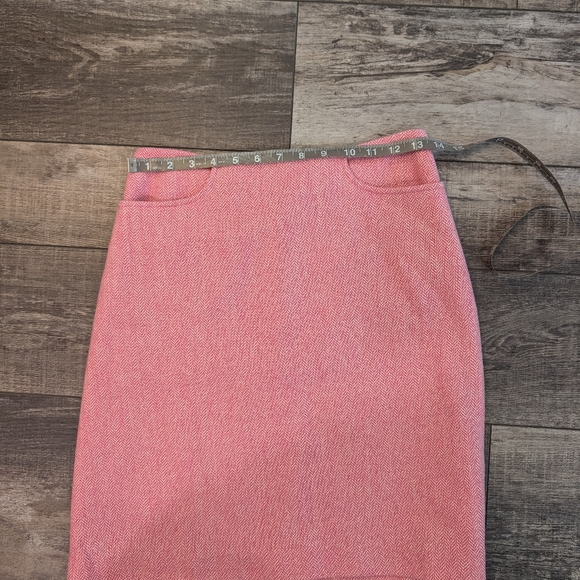 Lilly Pulitzer Pink Tweed A-Line Skirt -size 2 - Picture 4 of 5